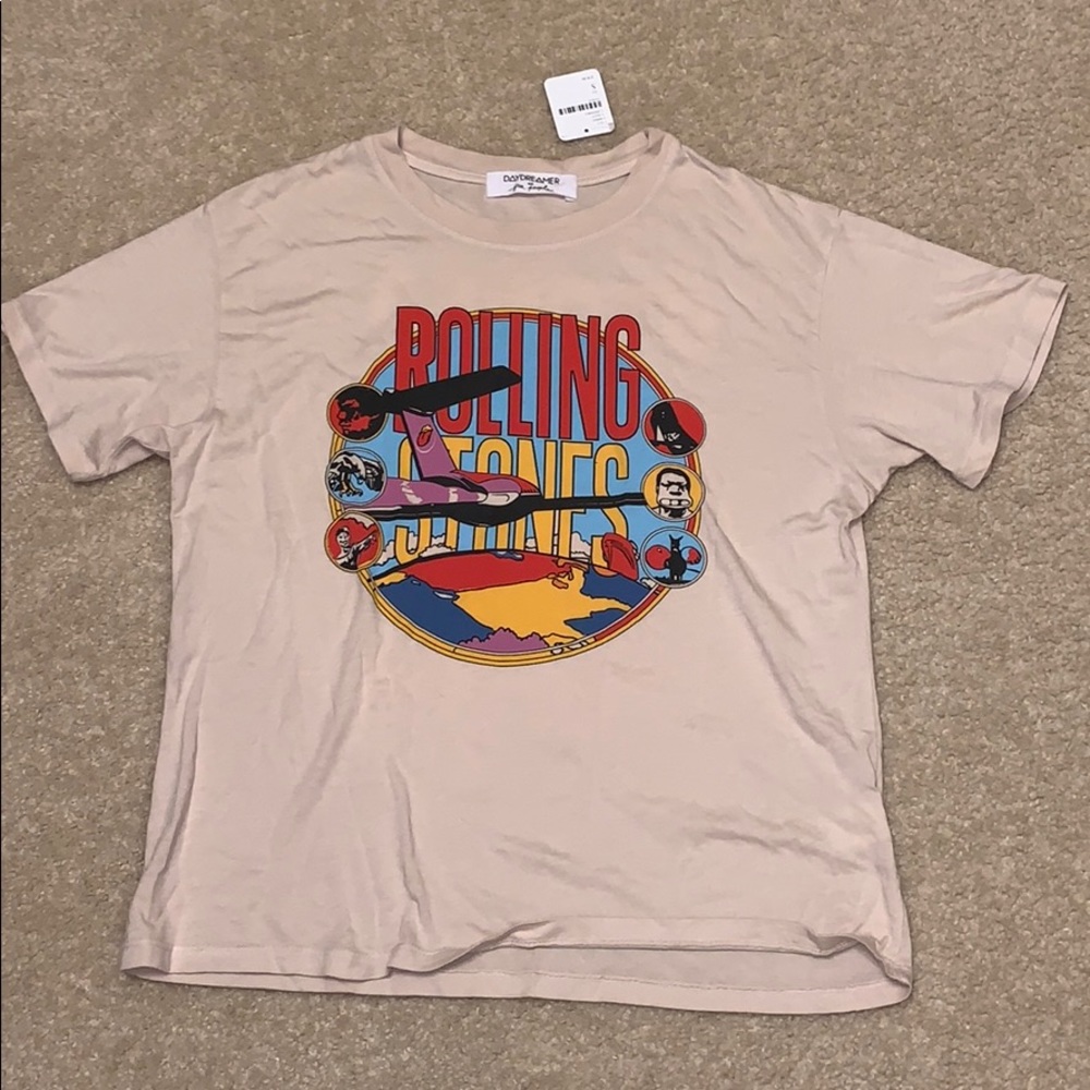 Free People Rolling Stones Around the World Tee